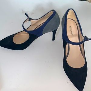 4” Multicolour Suede Strapped High Heel